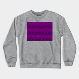 Purple Midcentury Modern Basketweave Retro Modern Design Crewneck Sweatshirt